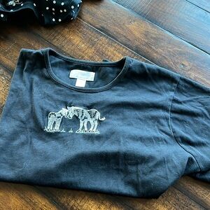 CJ banks black 3x cotton ss